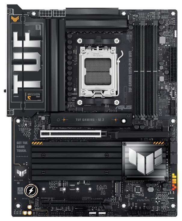 Asus TUF X870-PLUS Gaming WIFI (AM5) (D) Mainboard Sockel (PC) AMD® AM5 Formfaktor (Details) ATX Mainboard-Chipsatz AMD® X870