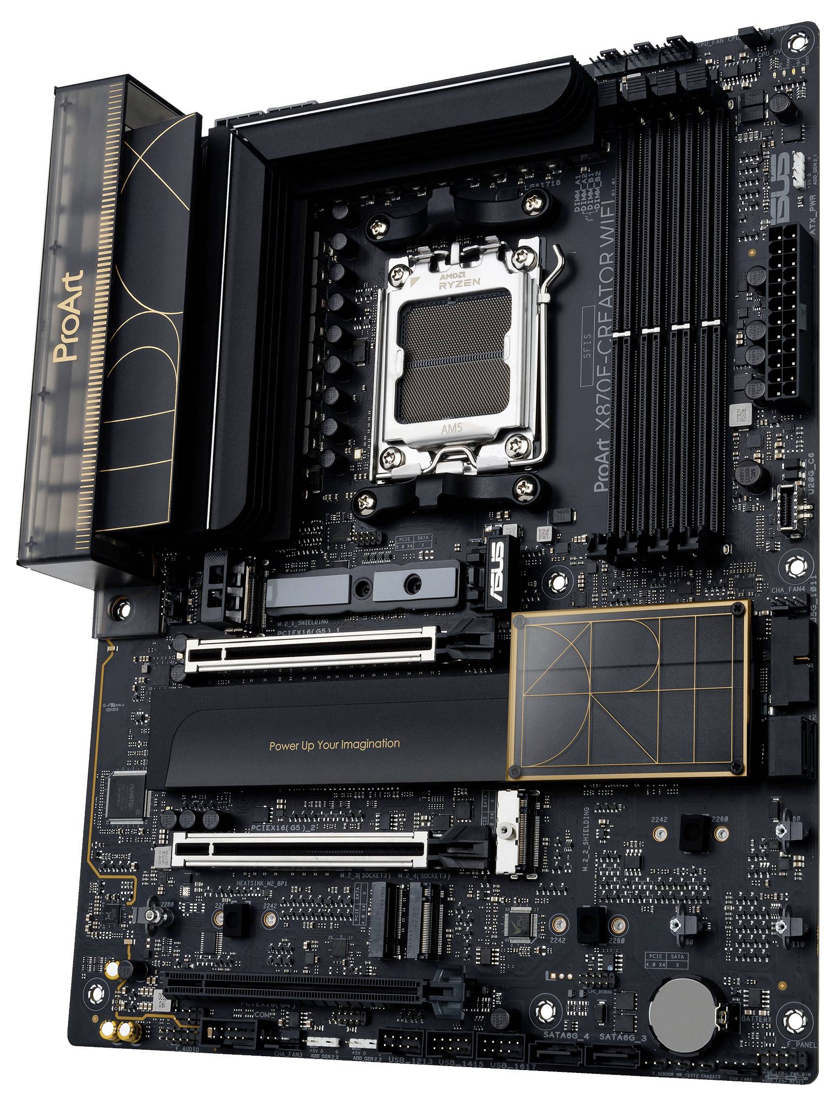 Asus PROART X870E-Creator WIFI (AM5) (D) Mainboard Sockel (PC) AMD® AM5 Formfaktor (Details) ATX Mainboard-Chipsatz AMD® X870