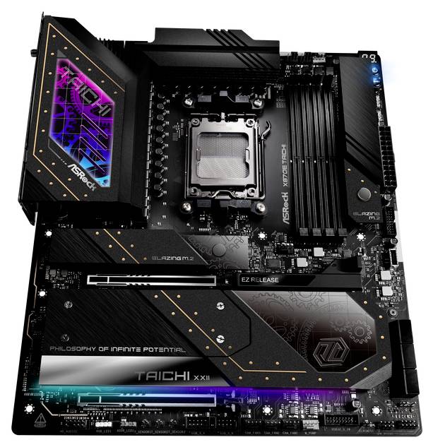 ASRock X870E Taichi (AM5) Mainboard Sockel (PC) AMD® AM5 Formfaktor (Details) E-ATX Mainboard-Chipsatz AMD® X870