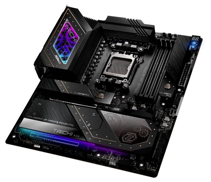 ASRock X870E Taichi (AM5) Mainboard Sockel (PC) AMD® AM5 Formfaktor (Details) E-ATX Mainboard-Chipsatz AMD® X870