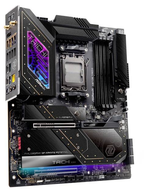 ASRock X870E Taichi (AM5) Mainboard Sockel (PC) AMD® AM5 Formfaktor (Details) E-ATX Mainboard-Chipsatz AMD® X870
