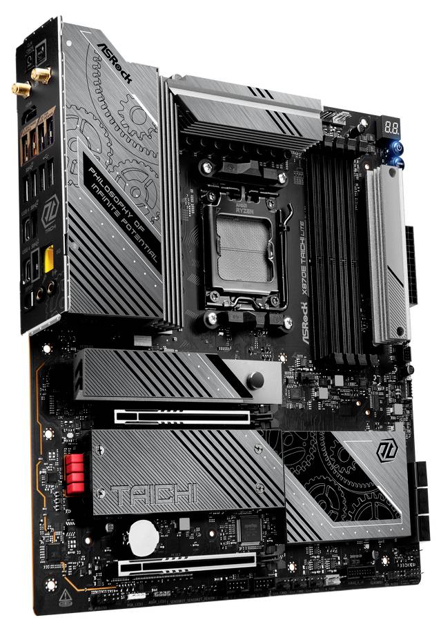 ASRock X870E Taichi Lite (AM5) Mainboard Sockel (PC) AMD® AM5 Formfaktor (Details) E-ATX Mainboard-Chipsatz AMD® X870