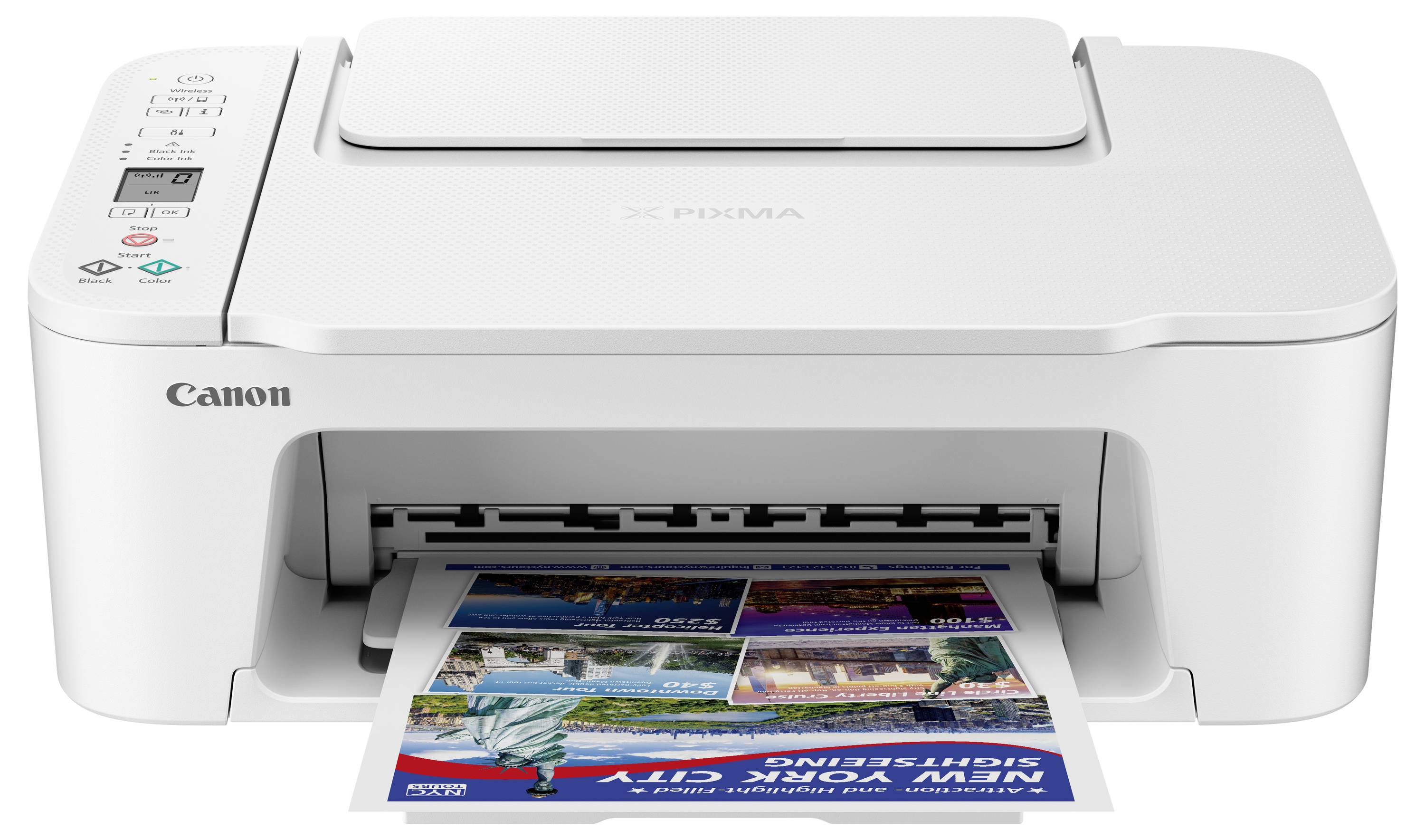 Canon PIXMA TS3751I EUR WH Multifunktionsdrucker Tintenstrahl Farbe A4 Drucker, Scanner, Kopierer USB, WLAN
