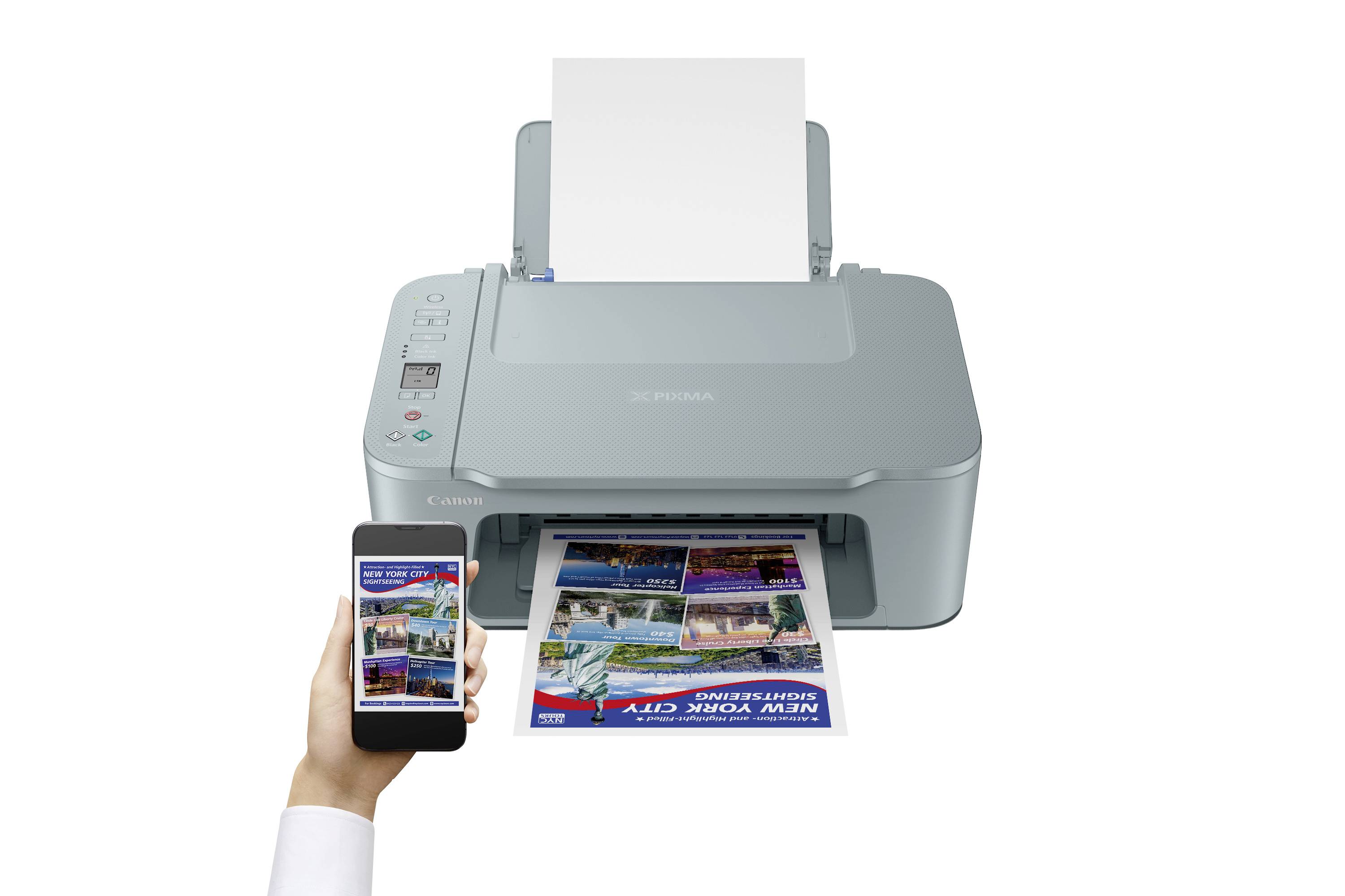 Canon PIXMA TS3752I EUR BL Multifunktionsdrucker Tintenstrahl Farbe A4 Drucker, Scanner, Kopierer Duplex, USB, WLAN