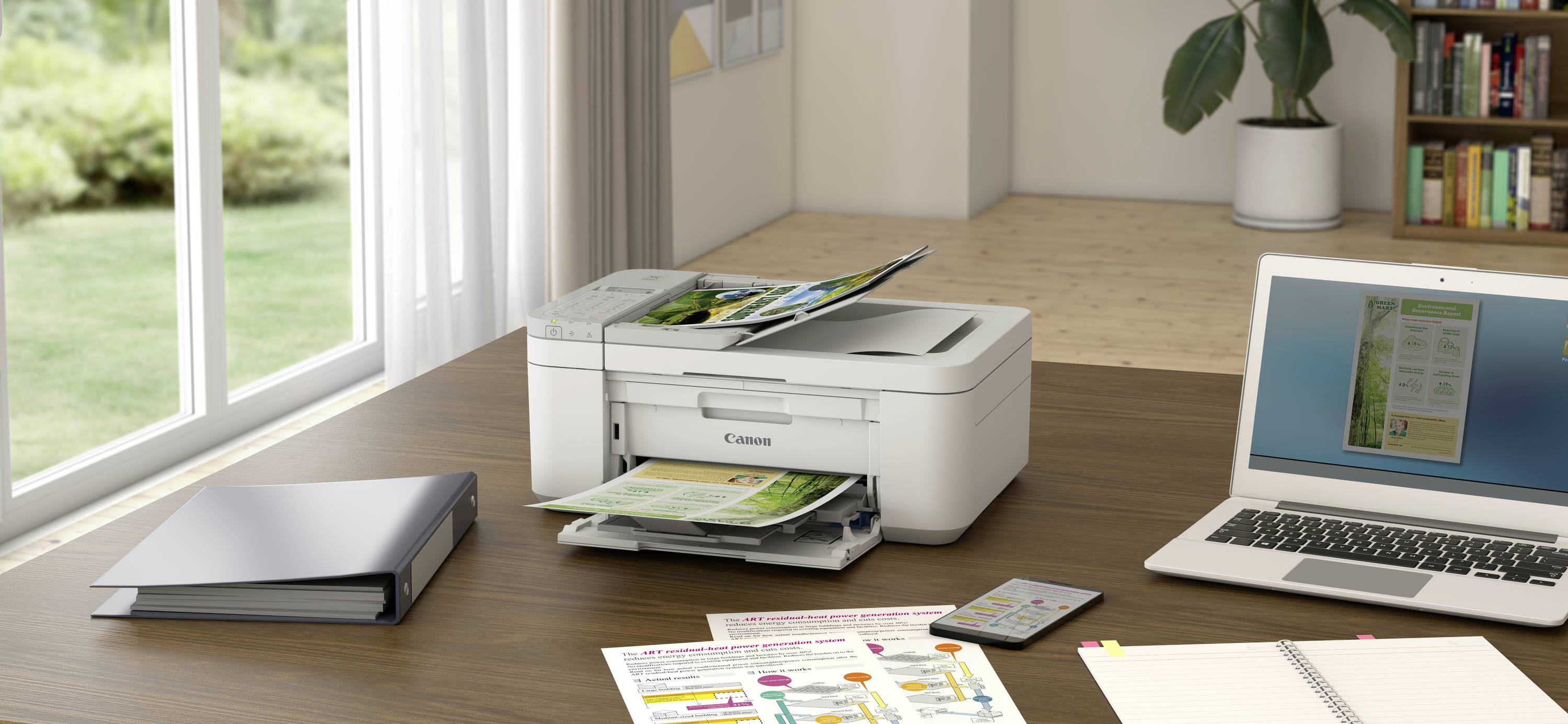 Canon PIXMA TR4756i Multifunktionsdrucker Tintenstrahl Farbe A4 Drucker, Scanner, Kopierer, Fax Dup