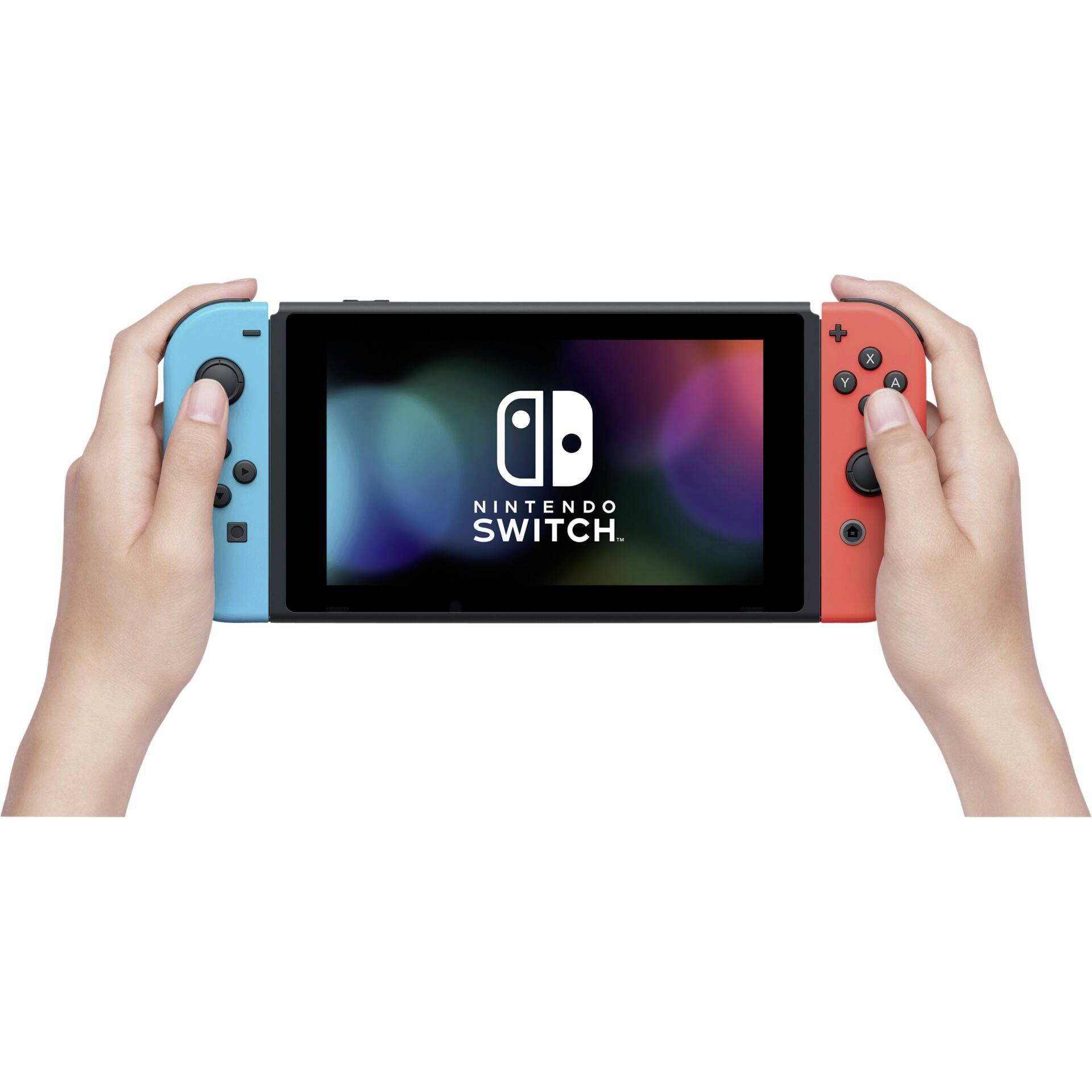 Nintendo Switch Konsole 32GB Grau, Neonblau, Neonrot inkl. Switch Sports + Gurt, inkl. 12 Monate Switch Online