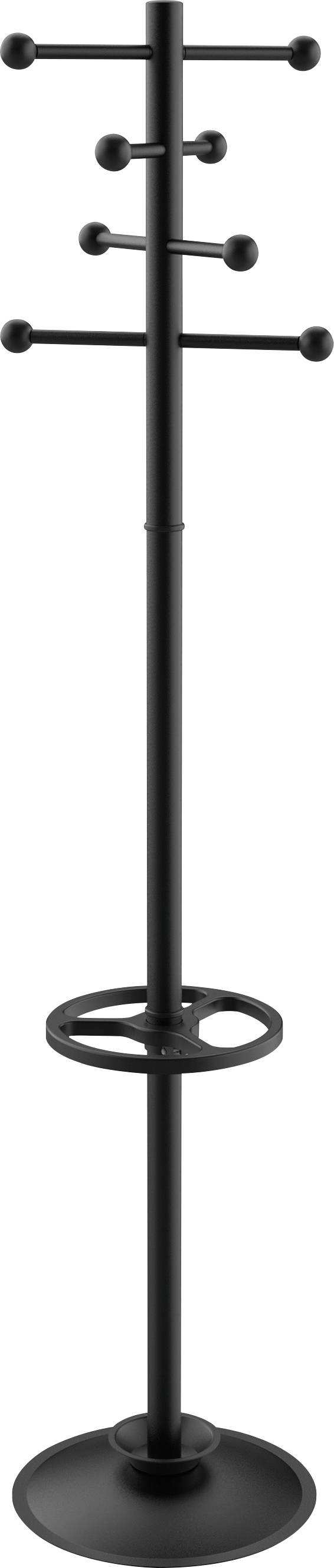 Maul Garderobenständer 9401090 MAULsaphir Schwarz (RAL 9004, matt) 1St.