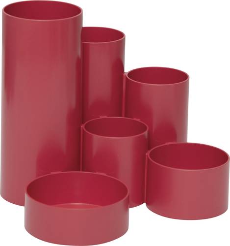 Maul MAULtubo Recycling 4115625 Stifteköcher Rot Anzahl der Fächer: 6