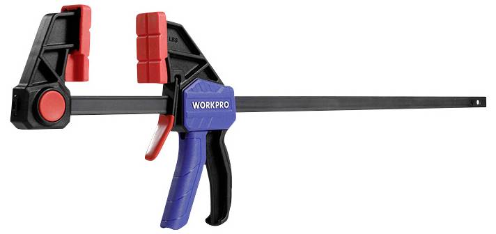 WorkPro Einhandzwinge Heavy Duty 60 mm WP232042 Produktabmessung, Länge: 600 mm