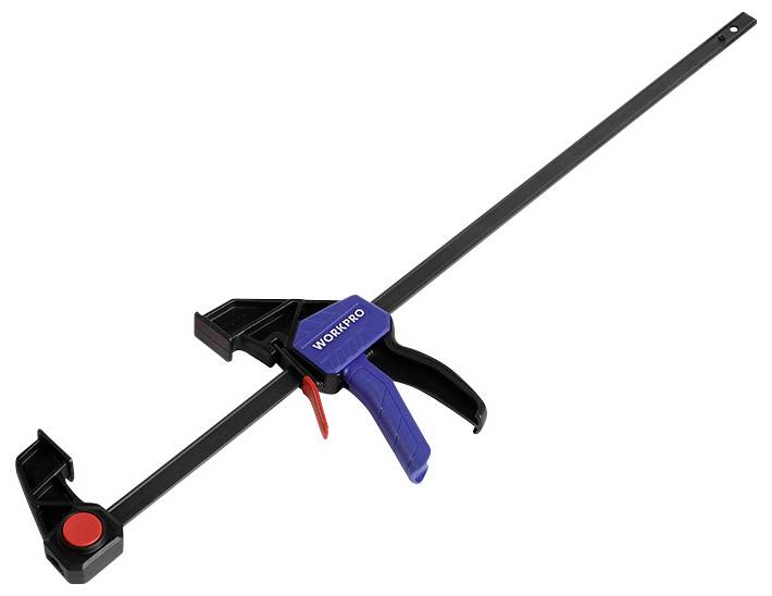 WorkPro Einhandzwinge Heavy Duty 60 mm WP232042 Produktabmessung, Länge: 600 mm