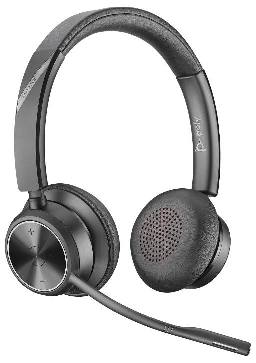 HP Poly DECT Headset Savi 7320 Office Stere On Ear Headset Bluetooth® Stereo Schwarz Noise Cancelling Computer