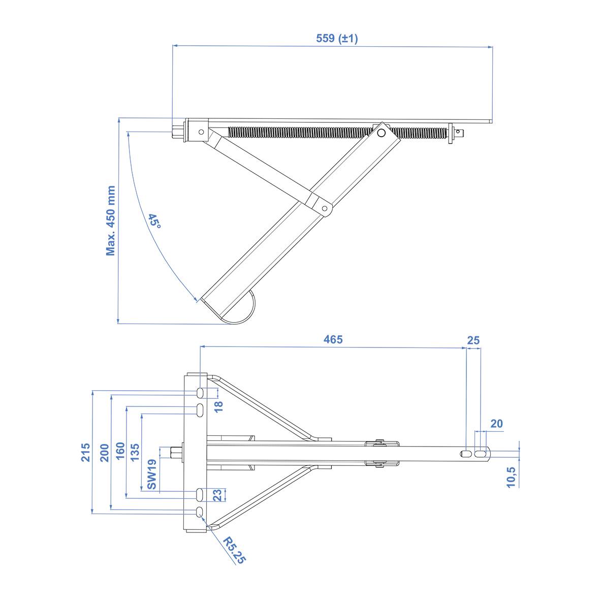 ProPlus Anhänger-Abstellstütze 1 St.