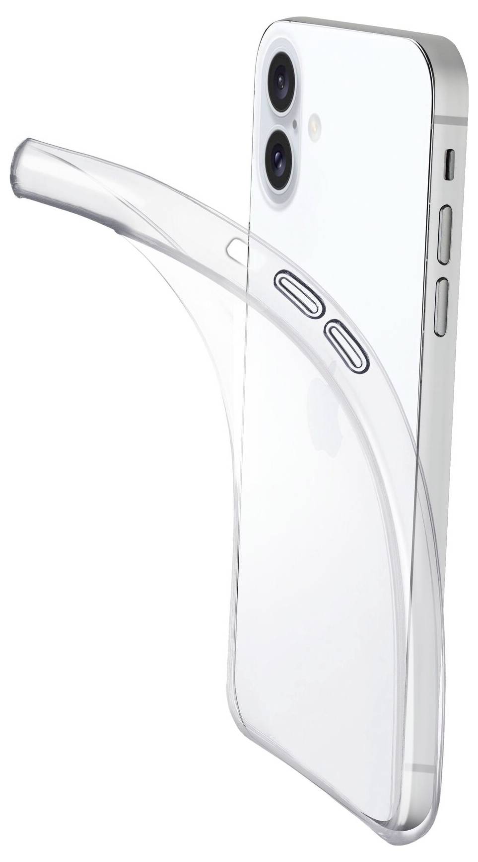 Cellularline Fine Case Backcover Apple iPhone 16 Plus Transparent Stoßfest FINECIPH16MAXT