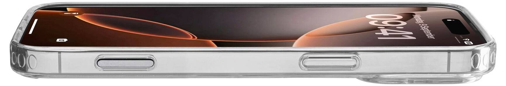 Cellularline Clear Strong Case Backcover Apple iPhone 16 Pro Transparent Induktives Laden CLEARDUOIPH16PROT