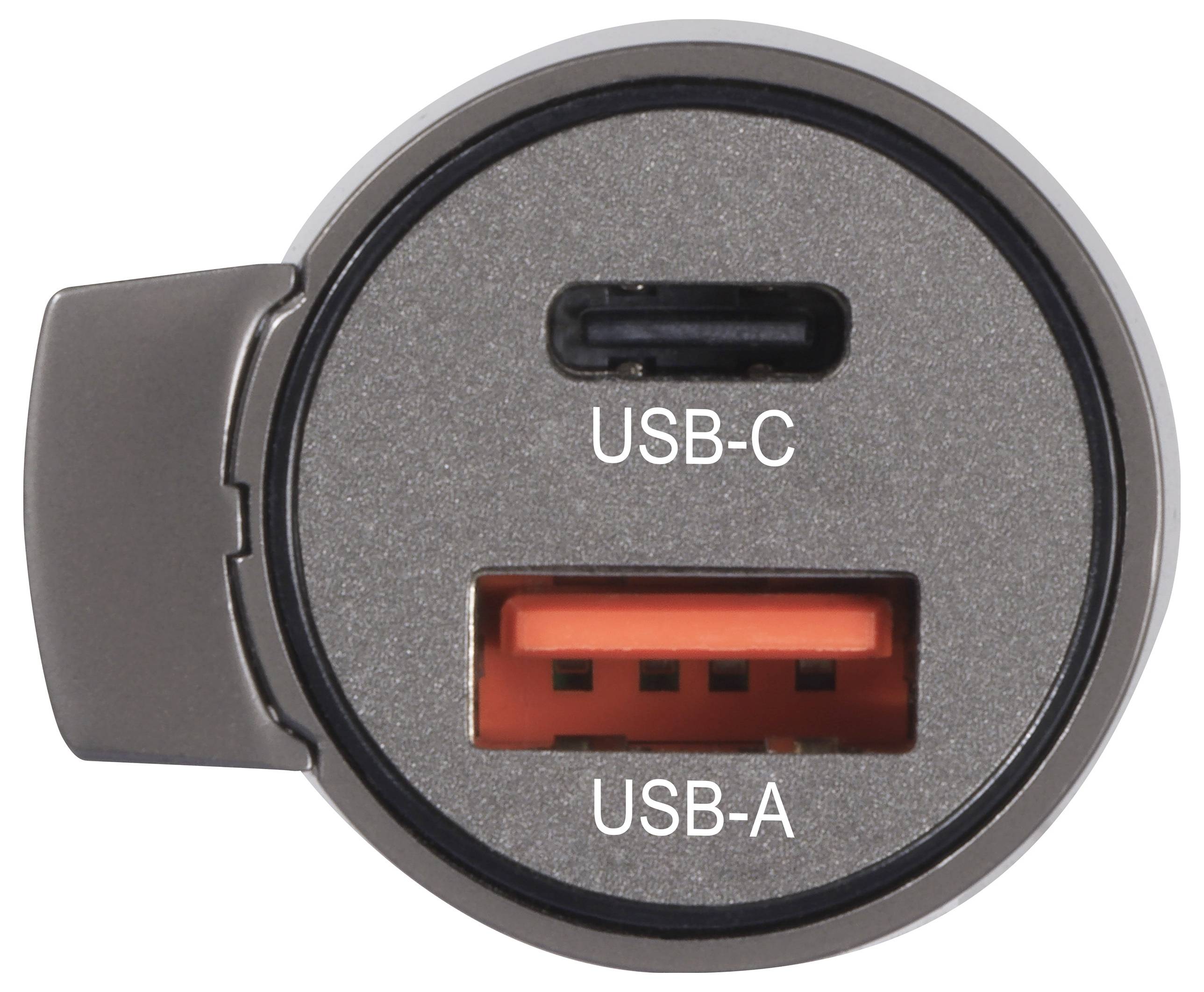 VOLTCRAFT VC-CPS-45W USB Ladegerät 1x USB-A, 1x USB-C® Schwarz KFZ