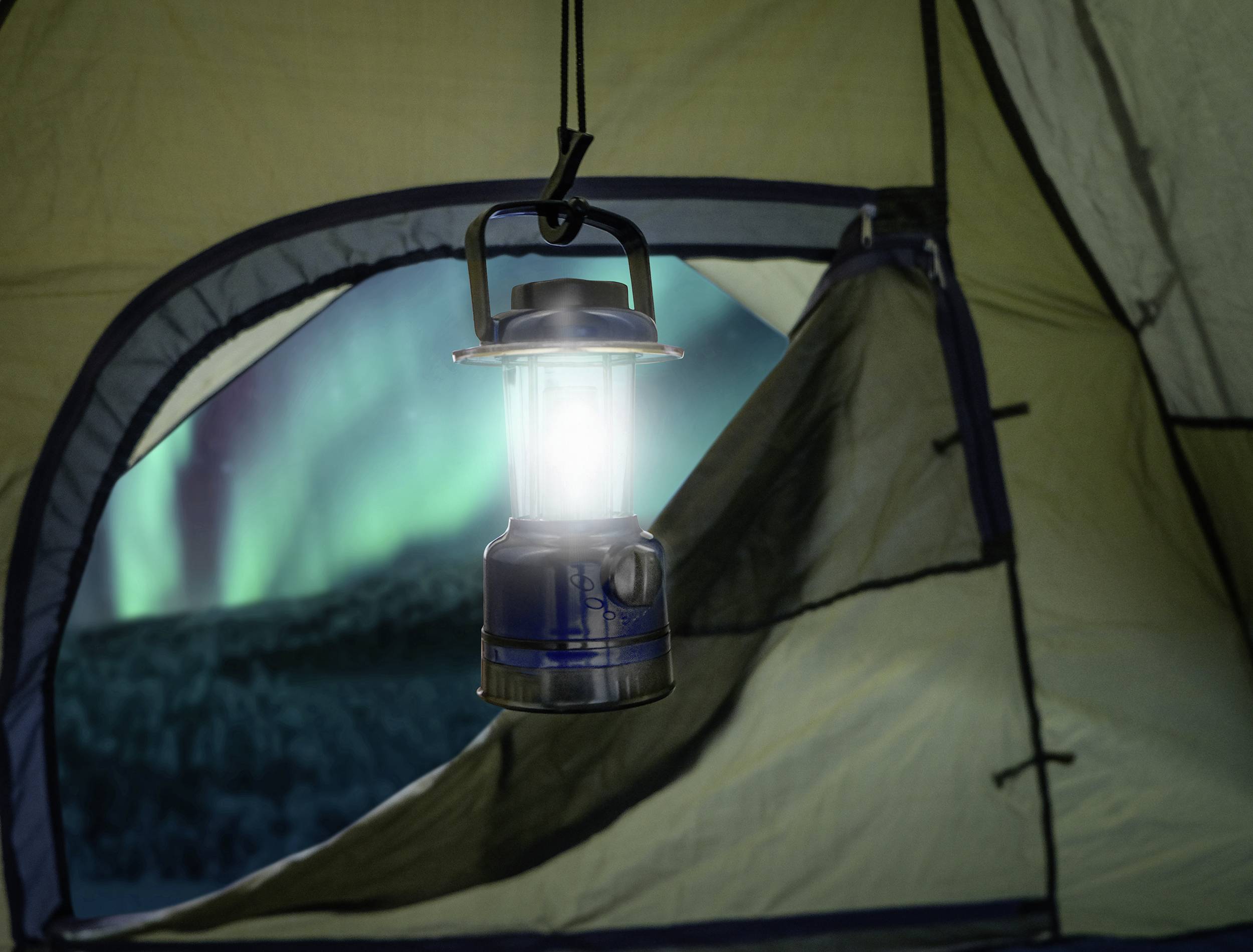 Calima 46002 LED Camping-Laterne 85g Schwarz-Blau