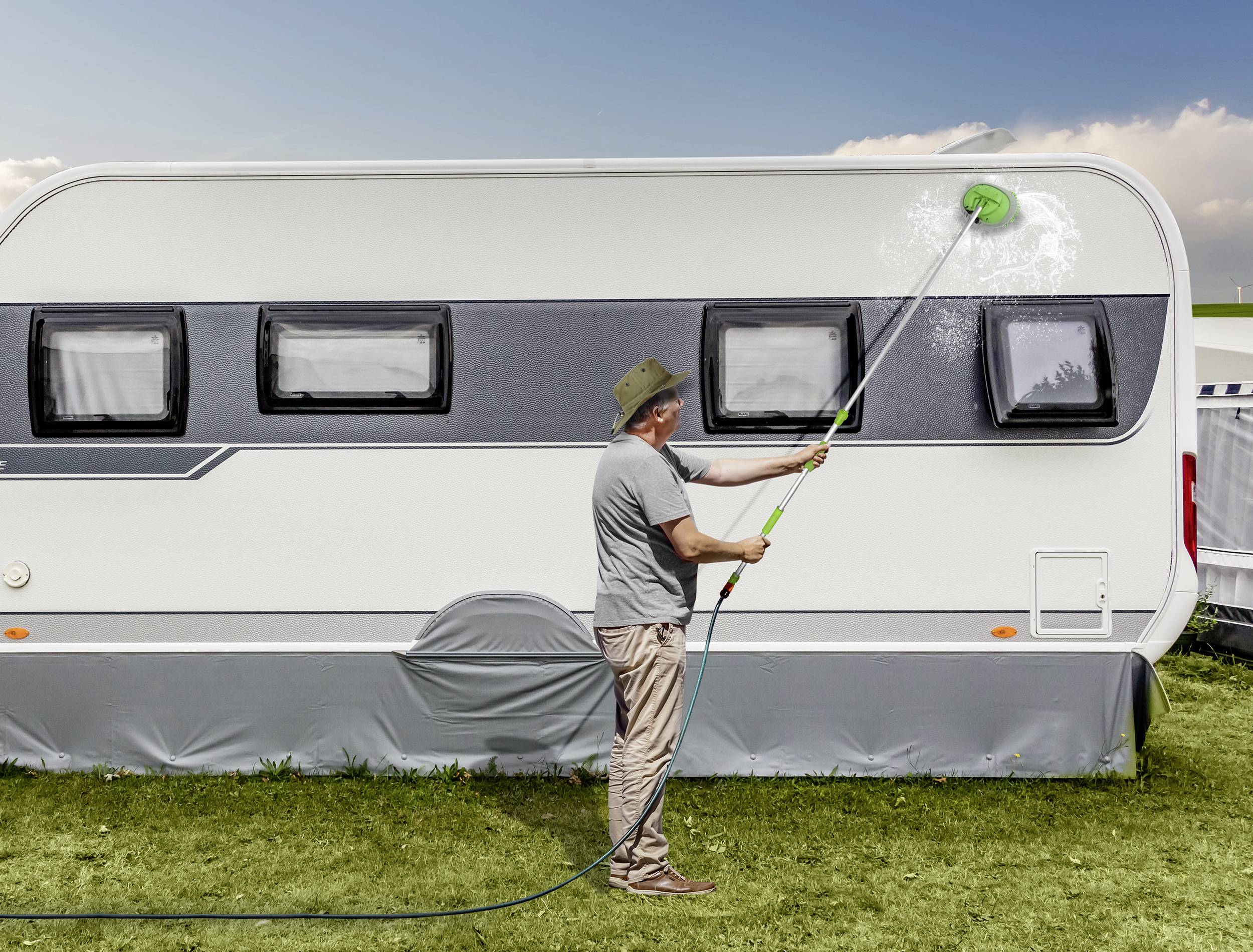 Calima 46056 Microfaser Kappe für Teleskopwaschbürste 1St.