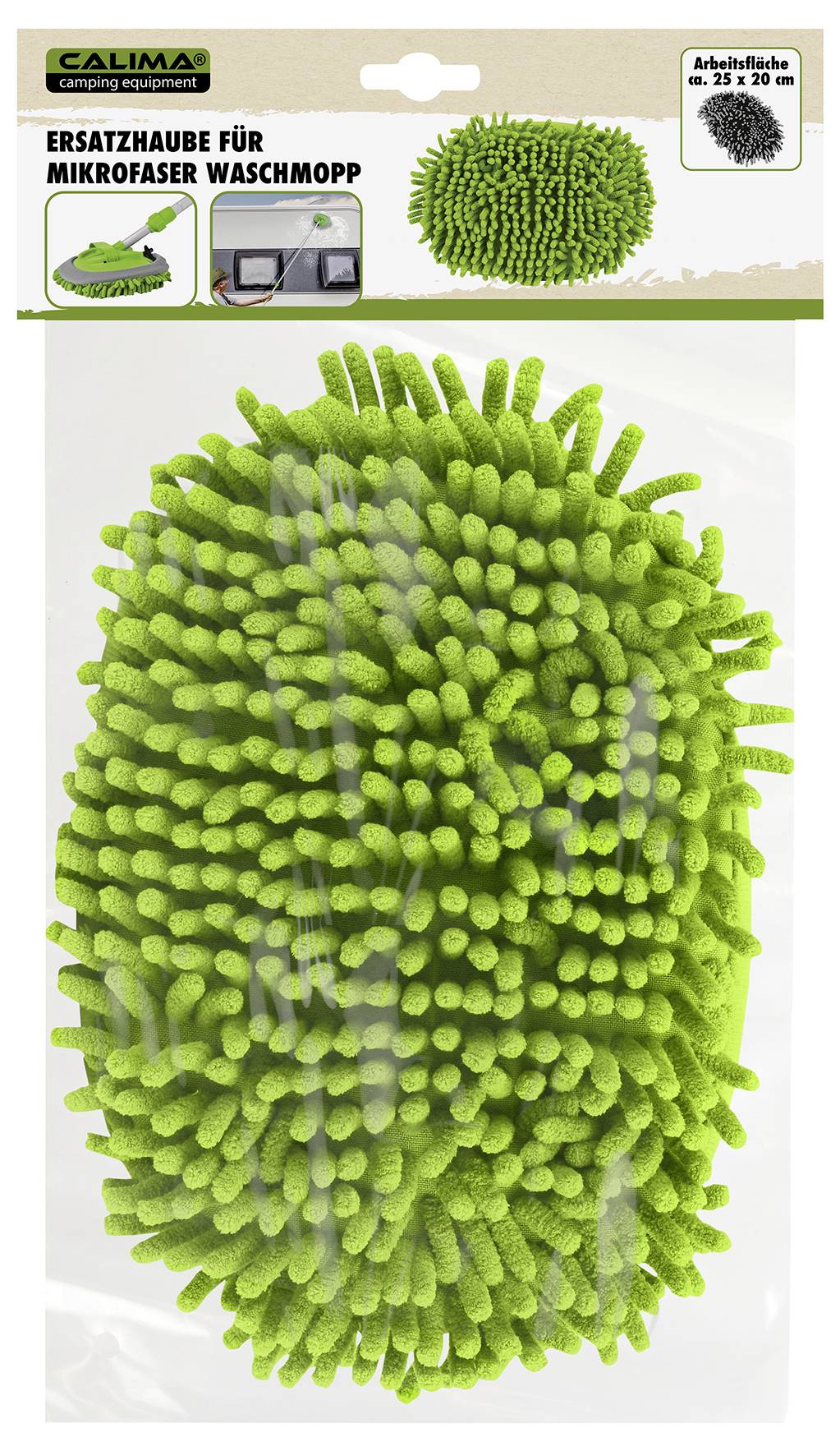 Calima 46056 Microfaser Kappe für Teleskopwaschbürste 1 St.