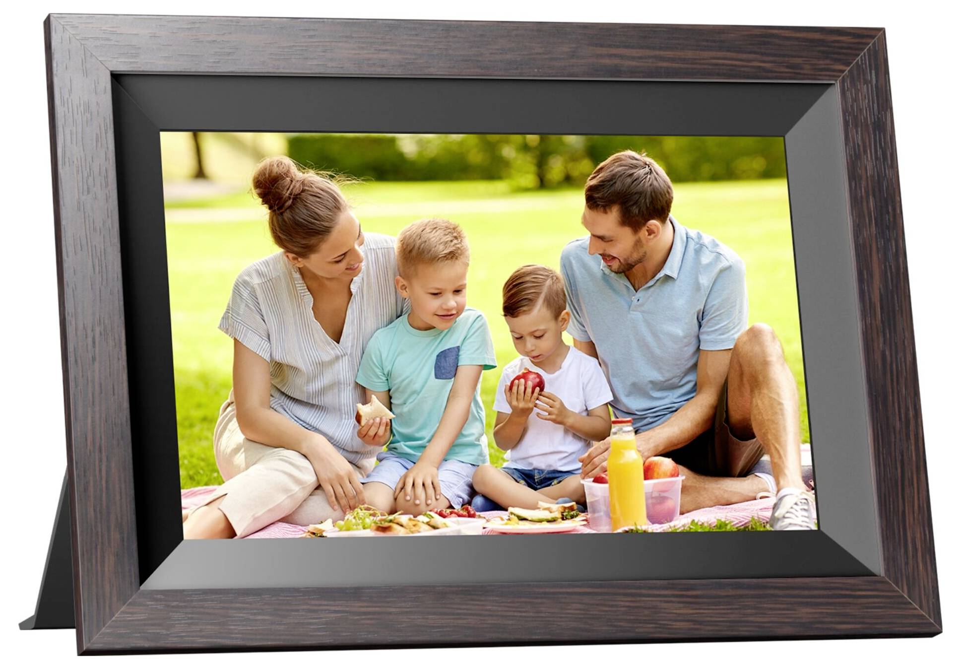 Kodak RCF-1012W WiFi Digitaler WiFi-Bilderrahmen 25.4cm 10 Zoll EEK: B (A - G) 1280 x 800 Pixel 32GB Schwarz, Holz (dunkel)