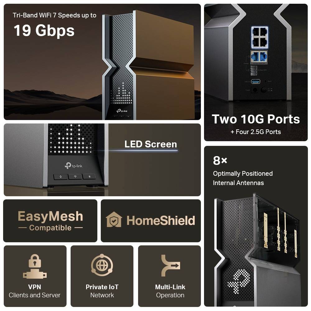 TP-LINK BE19000 ARCHER BE800 Router