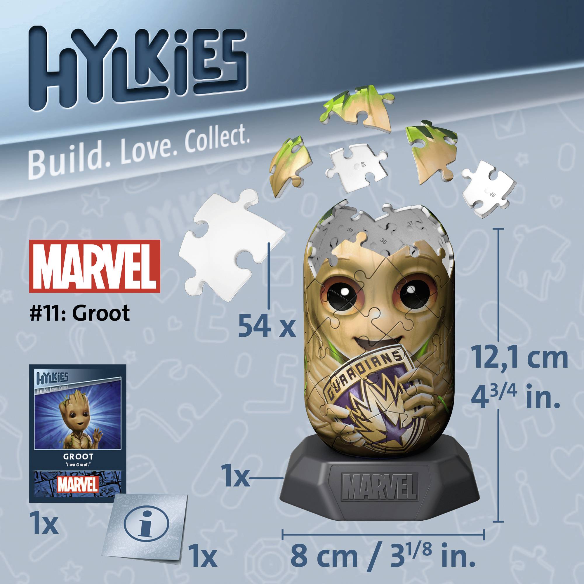 Ravensburger Marvel Groot Hylkies Sammelfigur-Puzzle 12001160