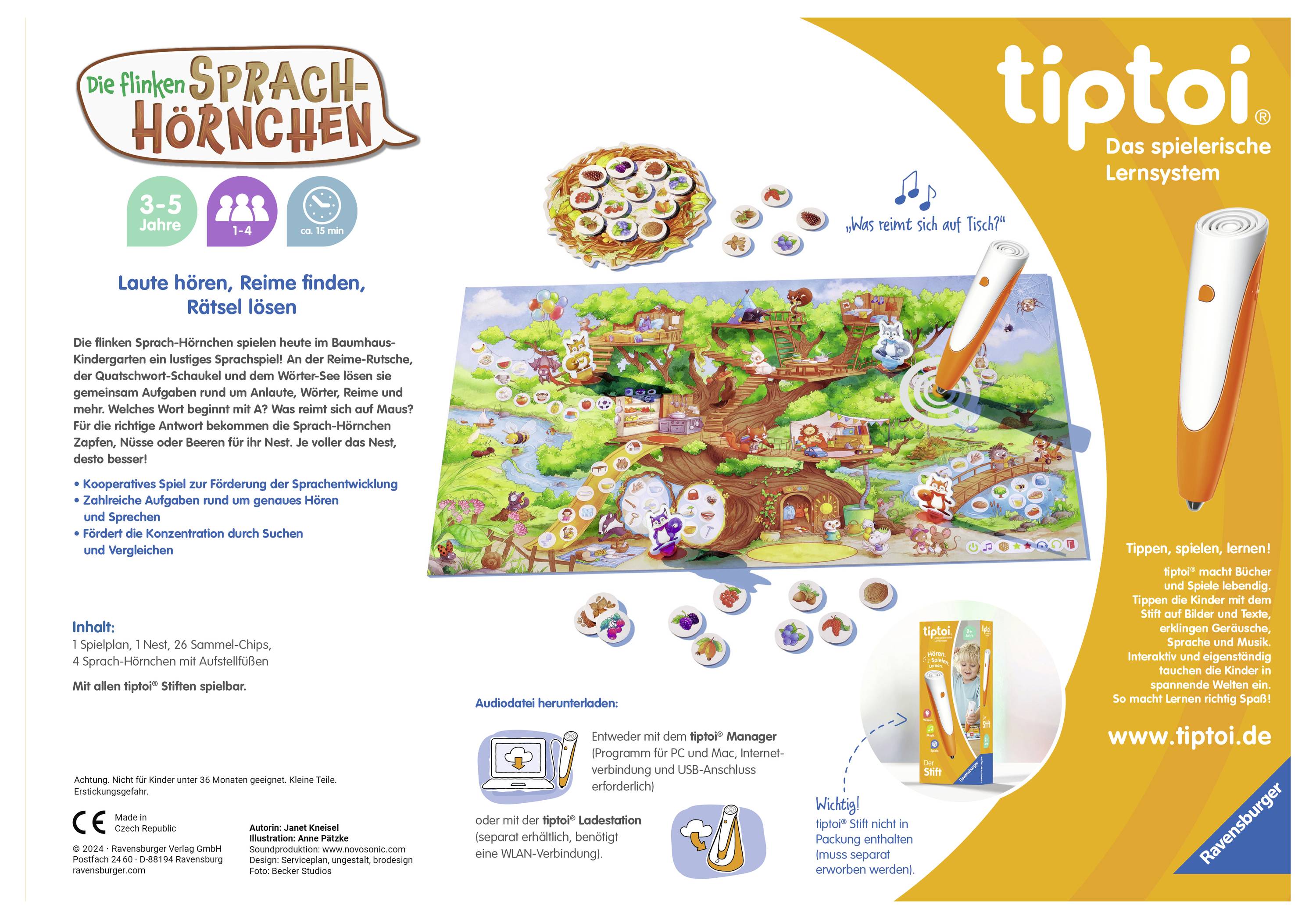 Ravensburger 00203 tiptoi® Die flinken Sprach-Hörnchen