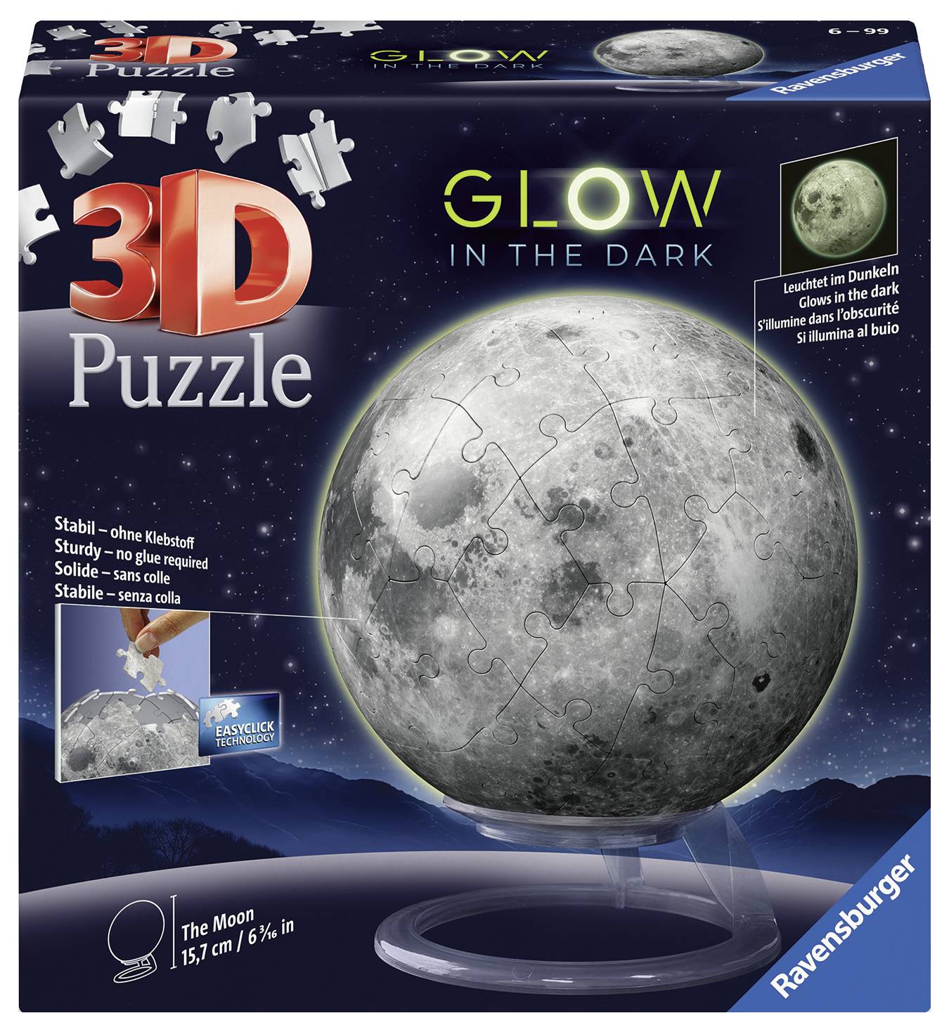 Ravensburger Der Mond - Glow-in-the-Dark 3D Puzzle 11586