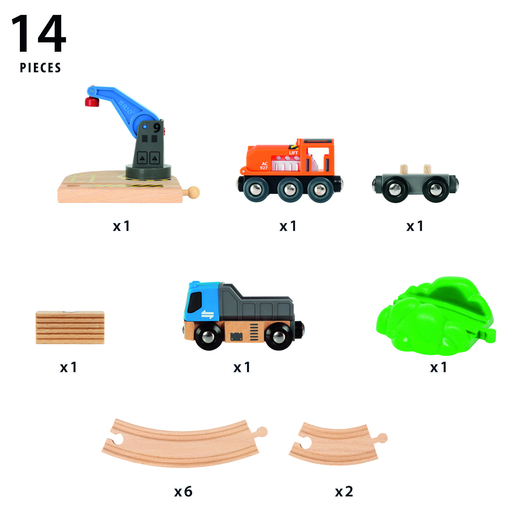 Brio 63602800 Starterset Güterzug mit Kran