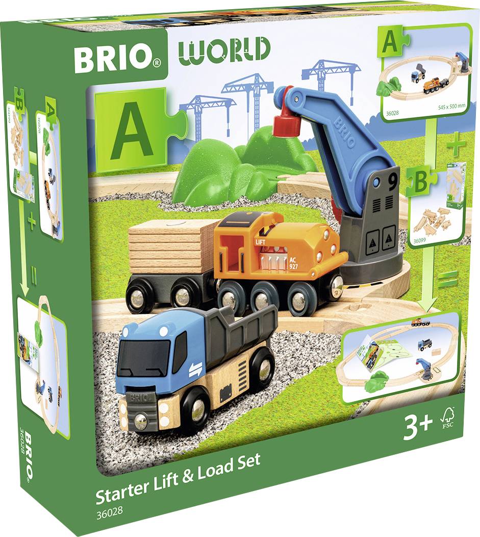 Brio 63602800 Starterset Güterzug mit Kran