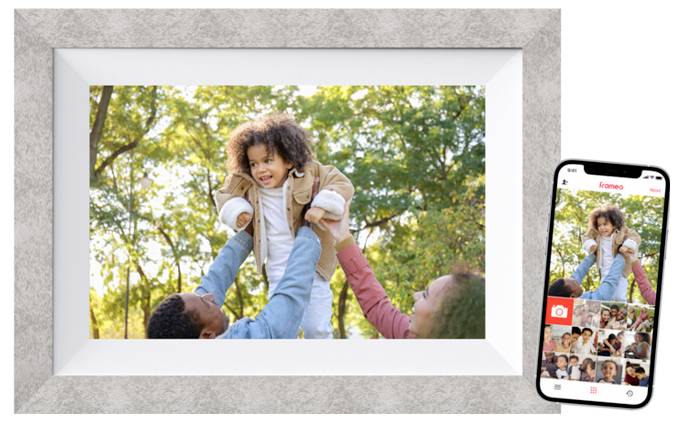 Braun Phototechnik DigiFrame 10W WiFi Digitaler WiFi-Bilderrahmen 25.7 cm 10.1 Zoll EEK: C (A - G) 1280 x 800 Pixel 32 GB Grau