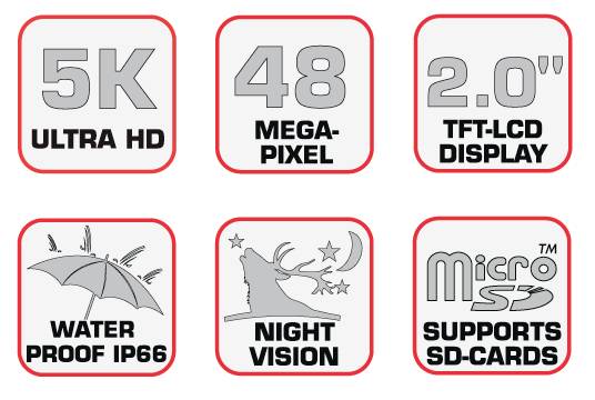 Braun Phototechnik Scouting Cam Black800 5K Wildkamera Black LEDs, Zeitrafferfunktion Camouflage
