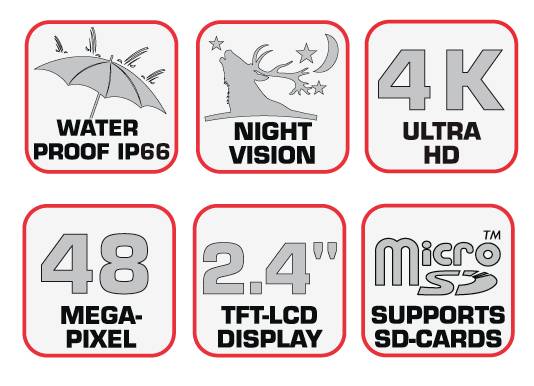 Braun Phototechnik Scouting Cam Black500 4K Wildkamera Black LEDs, Zeitrafferfunktion Camouflage