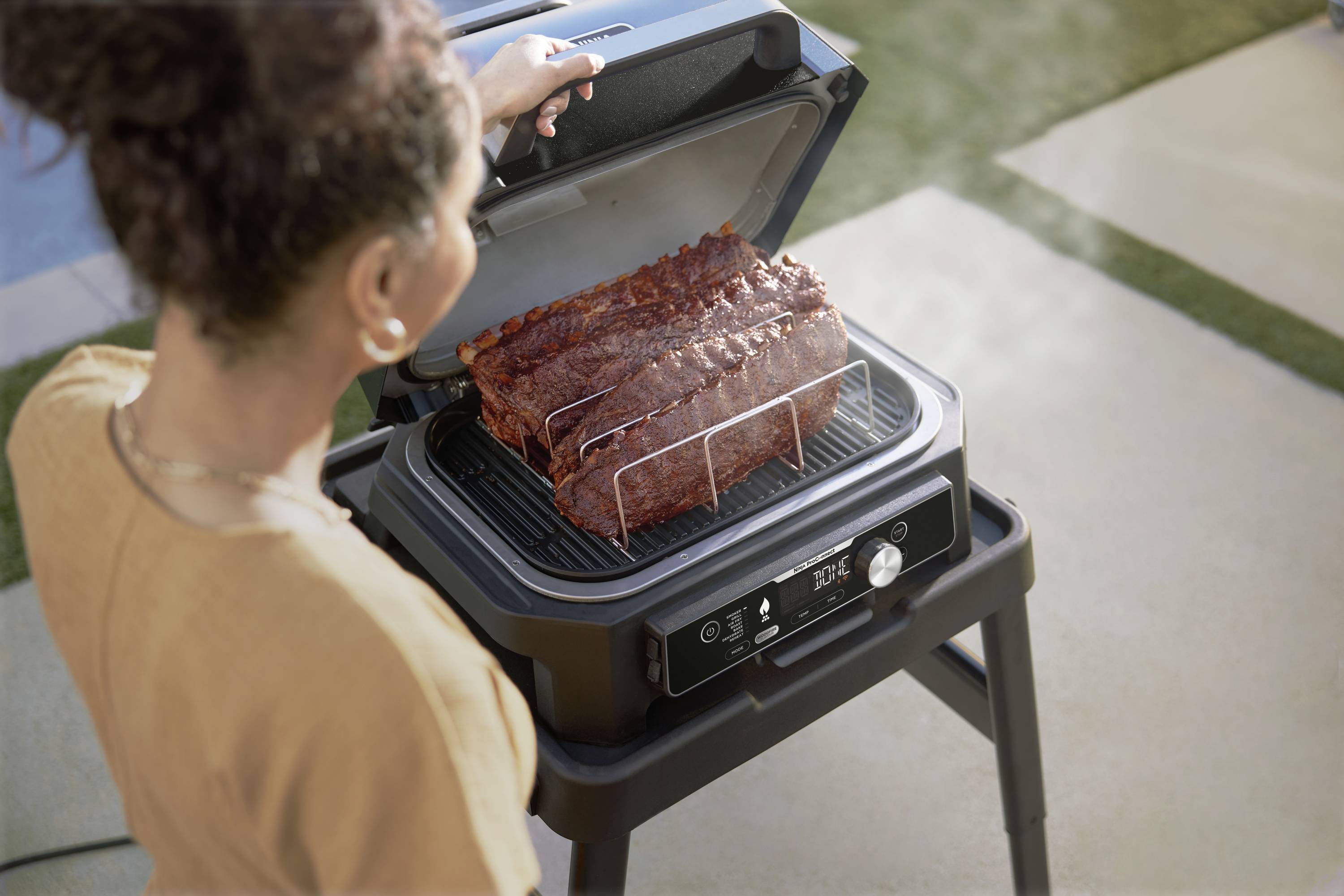 Ninja Woodfire XL Grillrost Edelstahl