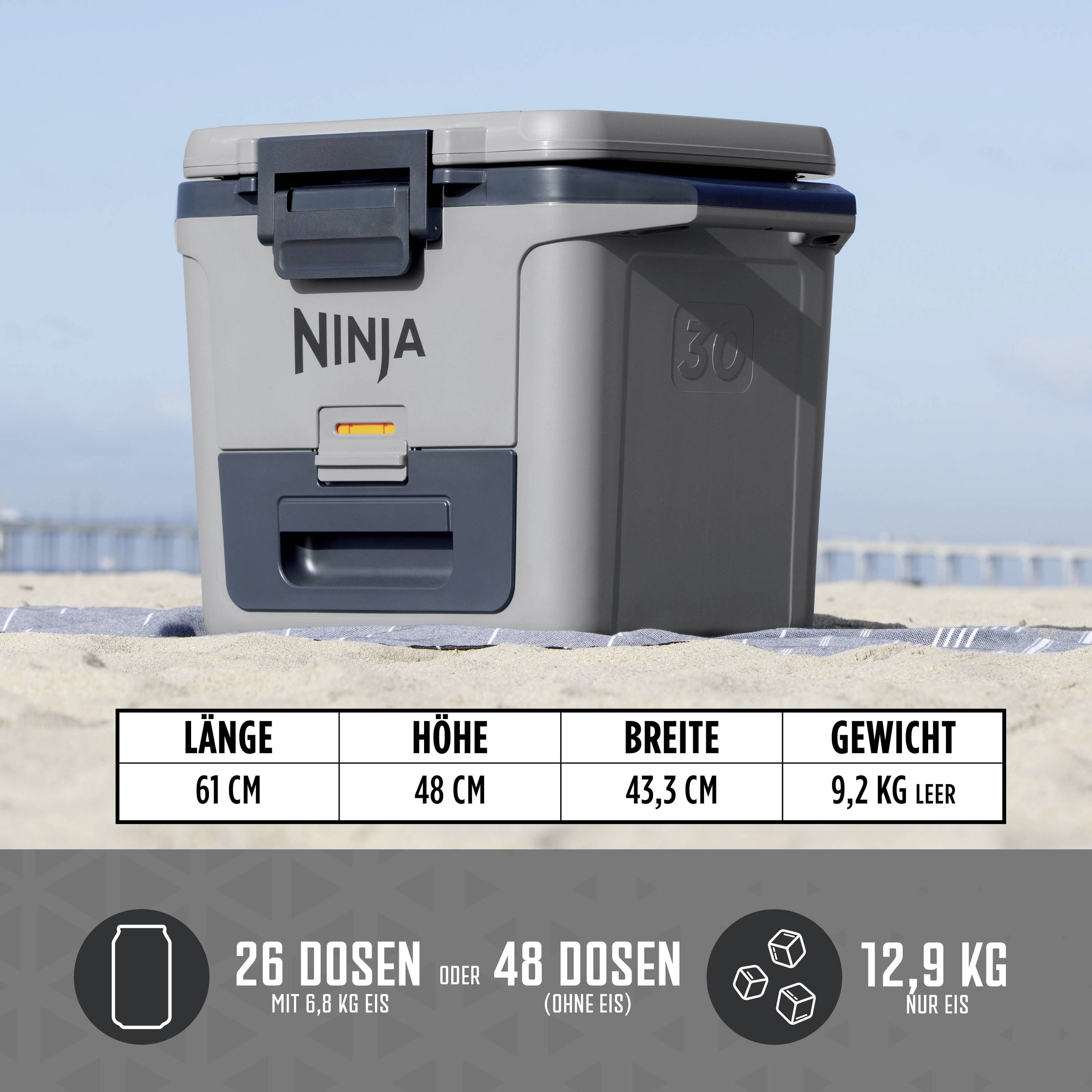 Ninja FrostVault Kühlbox Passiv Grau, Schwarz 28 l