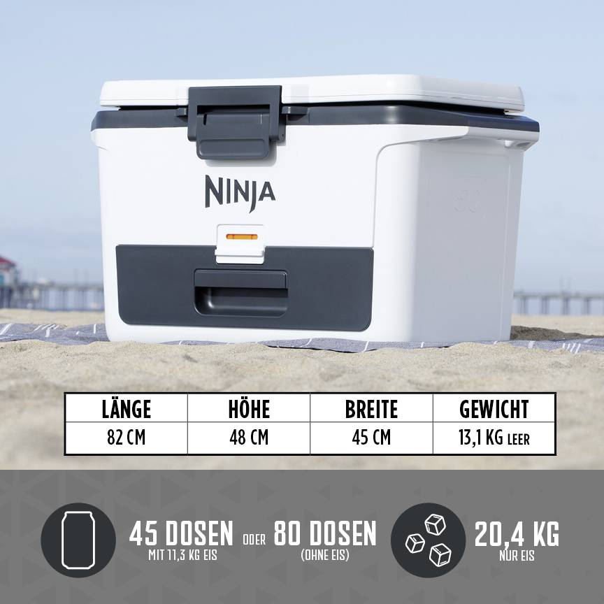 Ninja FrostVault Kühlbox Passiv Weiß, Schwarz 47 l