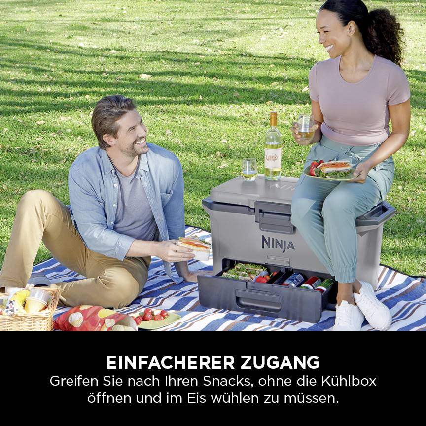 Ninja FrostVault Kühlbox Passiv Grau, Schwarz 47 l