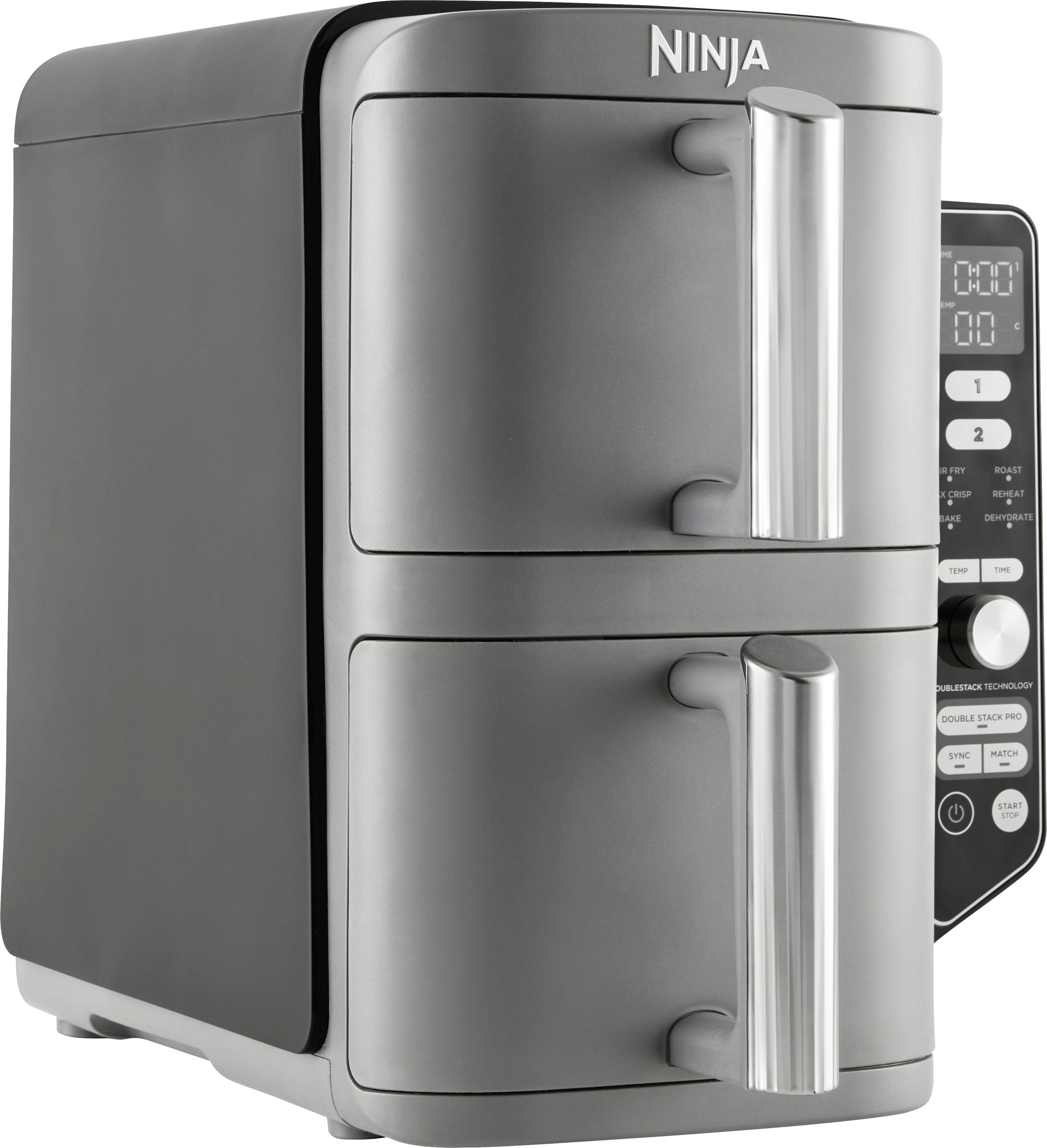 Ninja Double Stack XL 2 Heißluft-Fritteuse 9.5l 2470W Schwarz