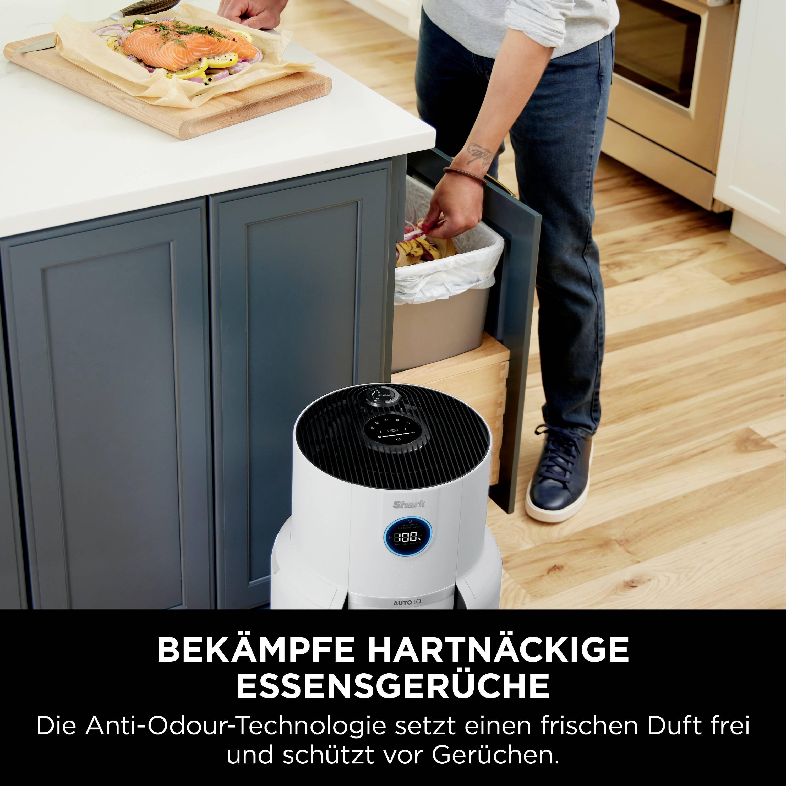 Shark HP300EU NeverChange Luftreiniger 130 m² Weiß