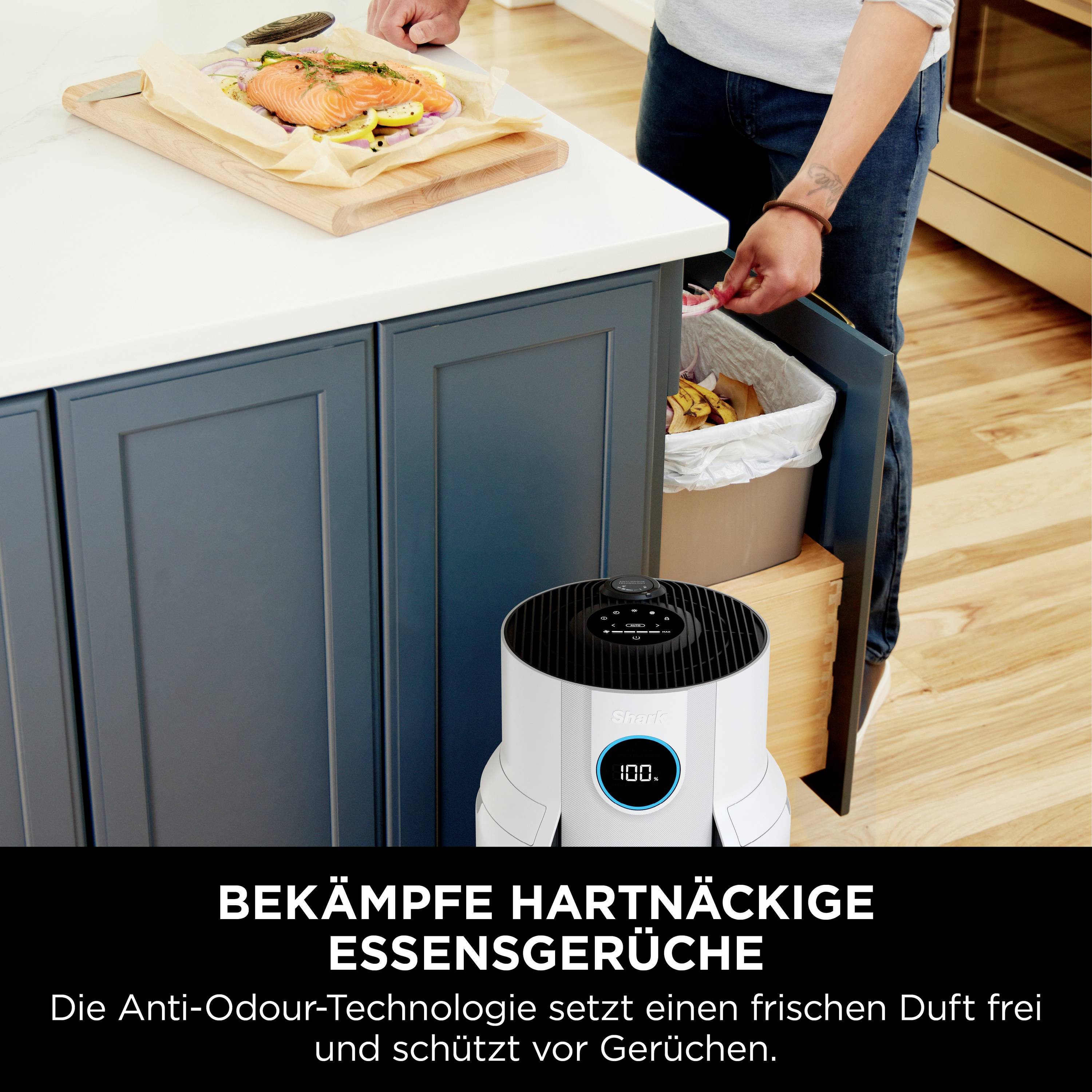 Shark HP150EU NeverChange Luftreiniger 60 m² Weiß