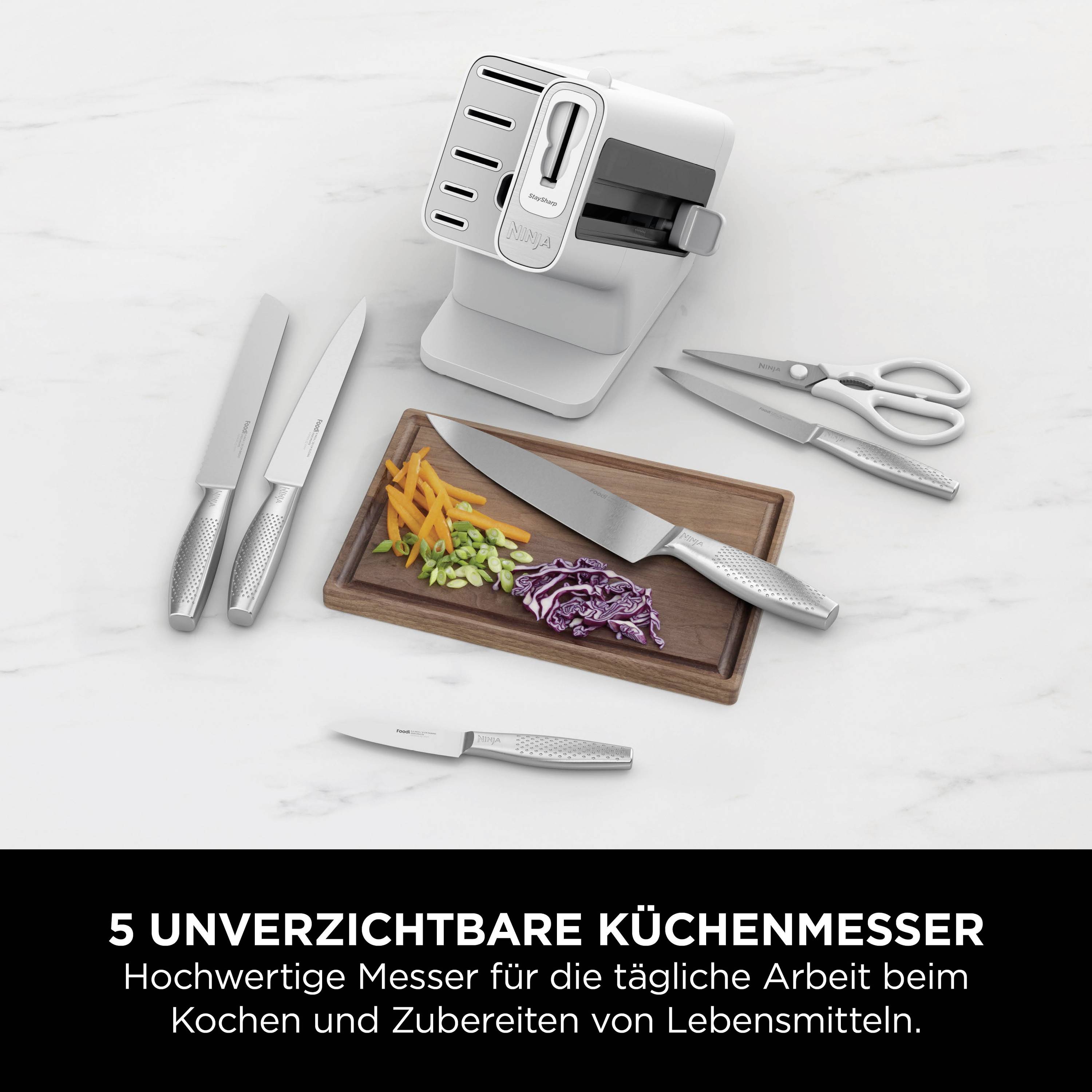 Ninja K62006EUWH Messerblock Weiß