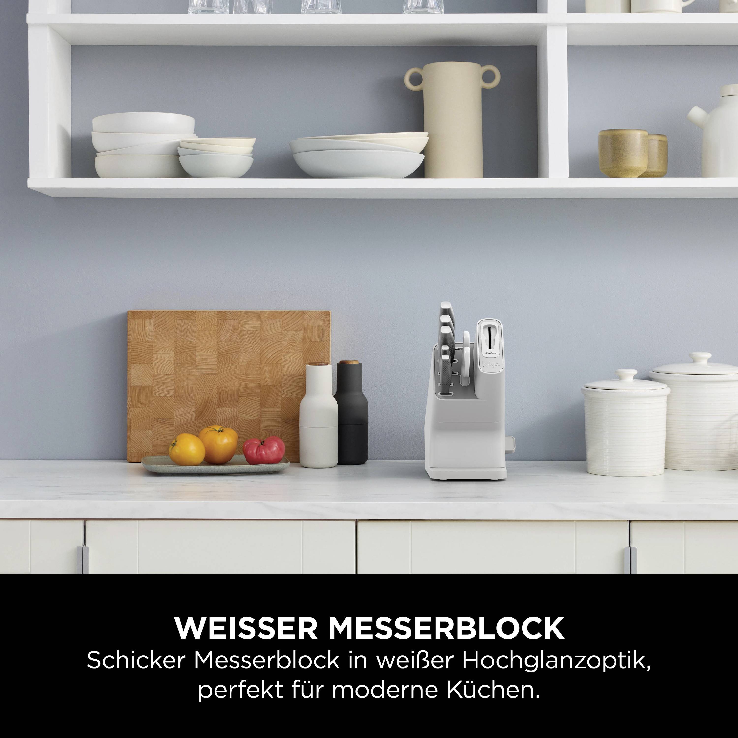 Ninja K62006EUWH Messerblock Weiß