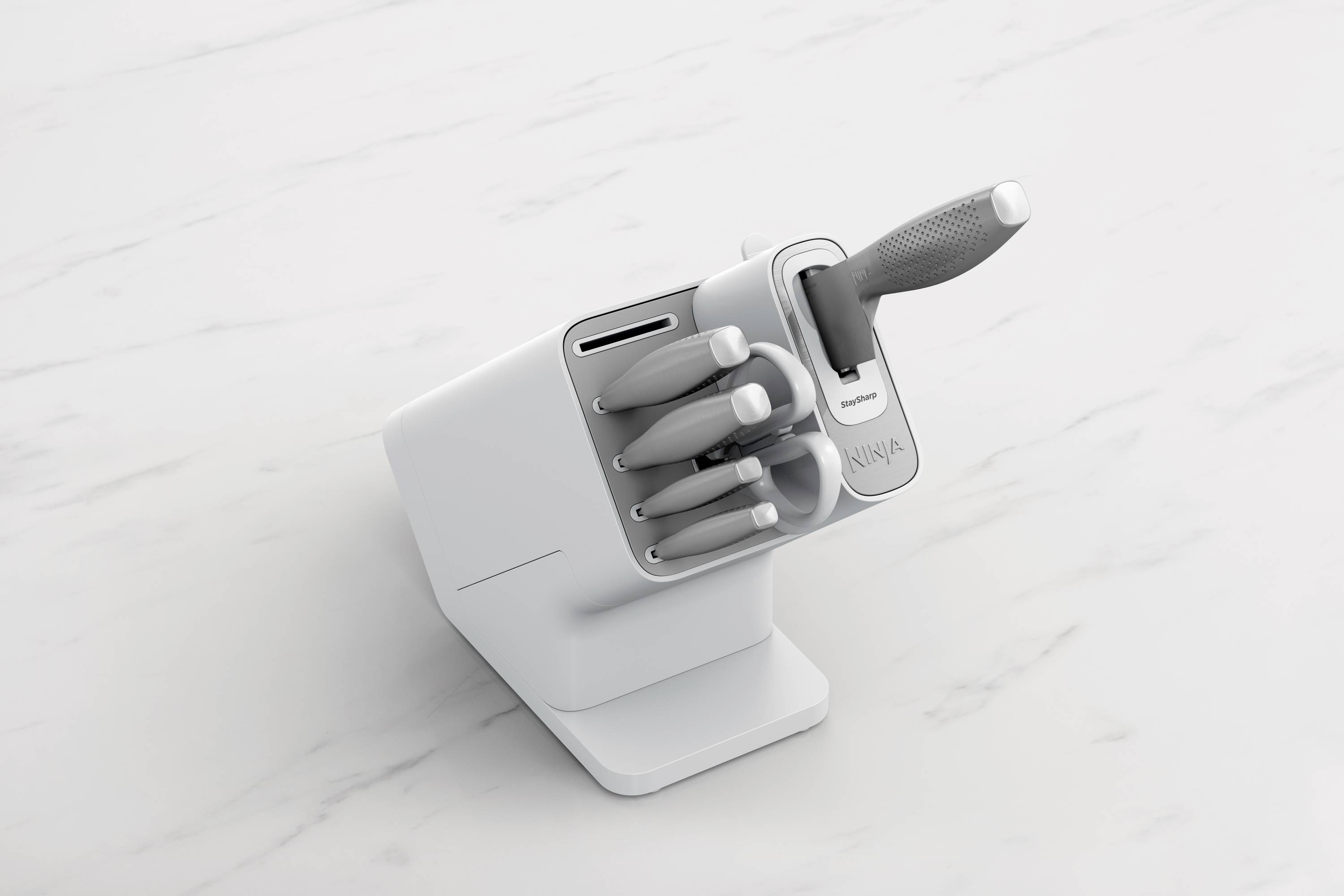 Ninja K62006EUWH Messerblock Weiß