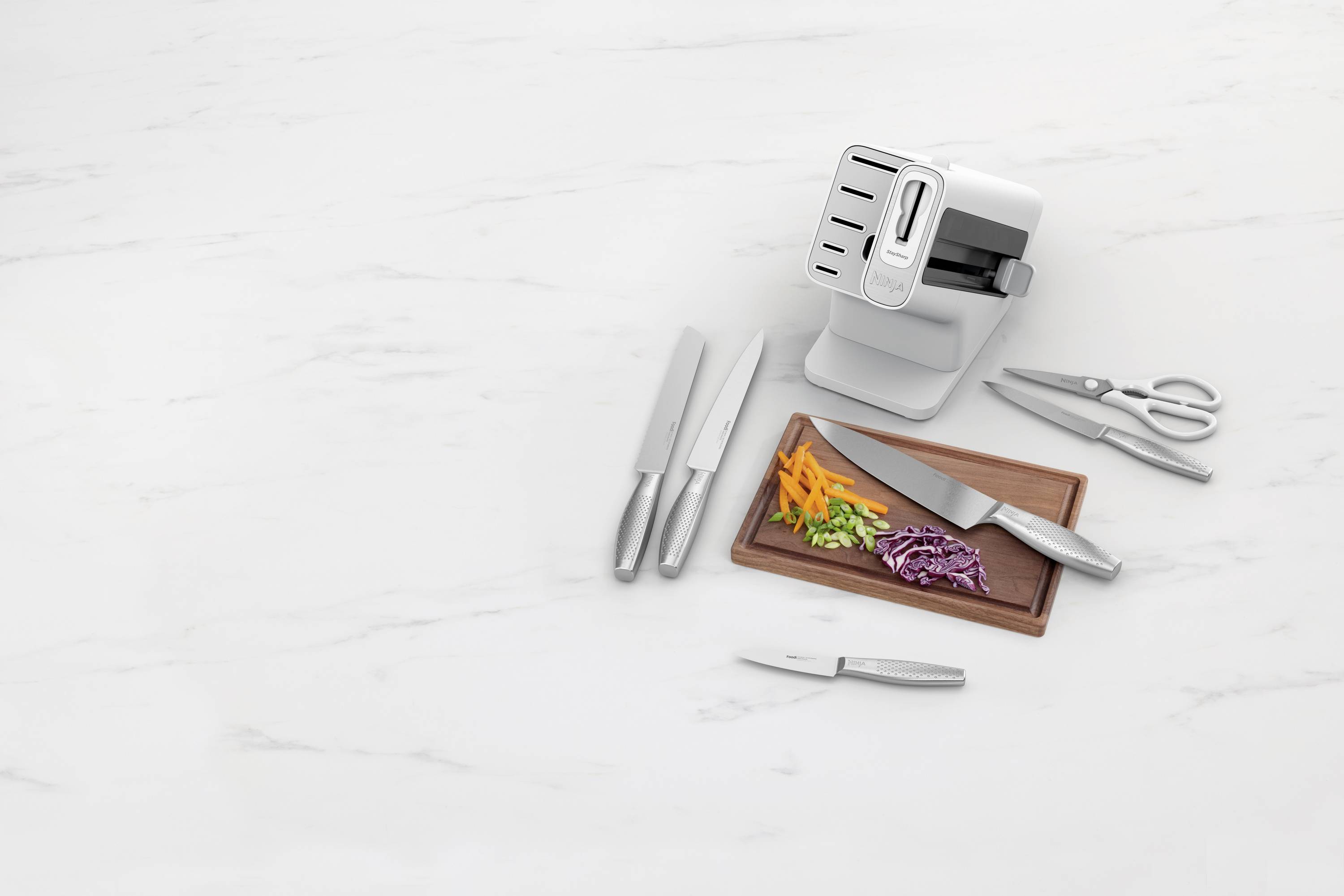 Ninja K62006EUWH Messerblock Weiß