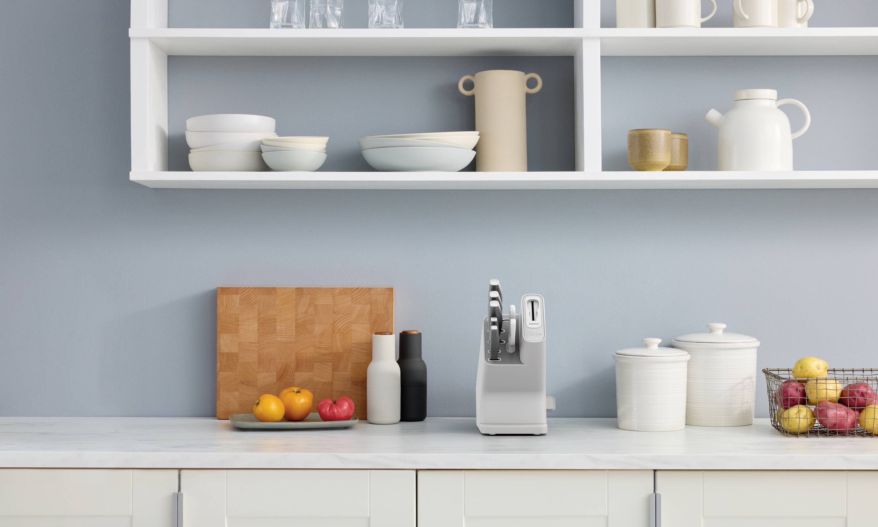 Ninja K62006EUWH Messerblock Weiß