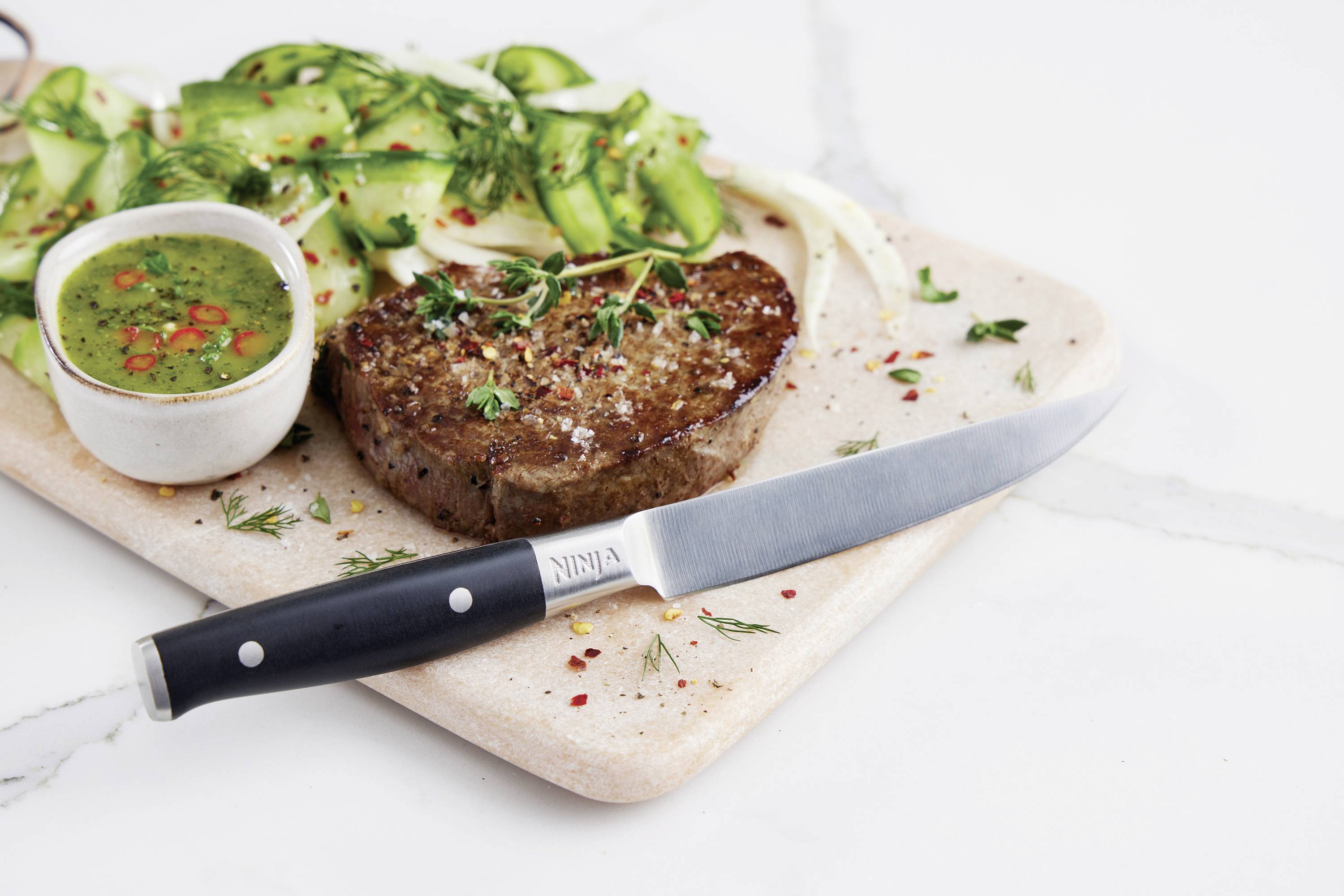 Ninja K32106EU Fleischmesser Edelstahl, Schwarz