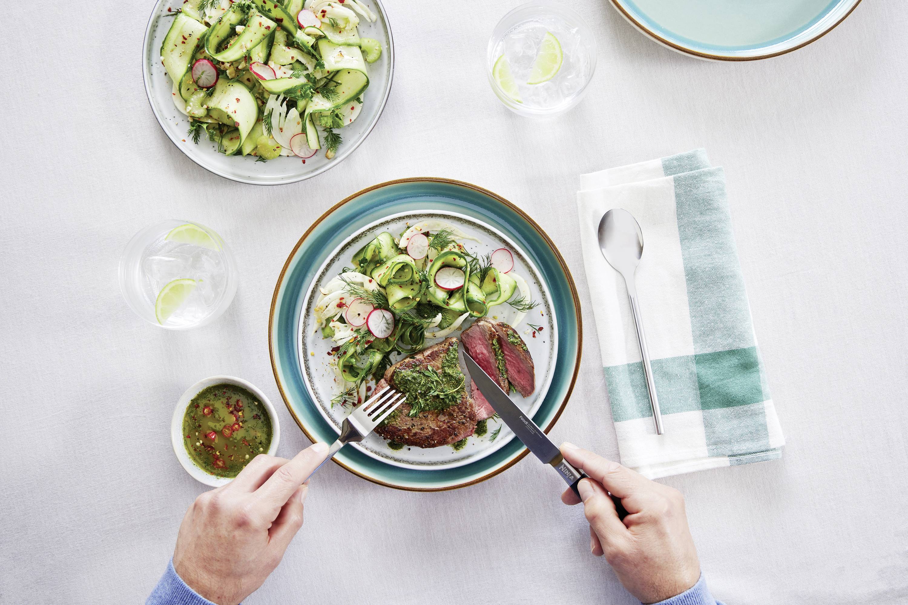 Ninja K32106EU Fleischmesser Edelstahl, Schwarz