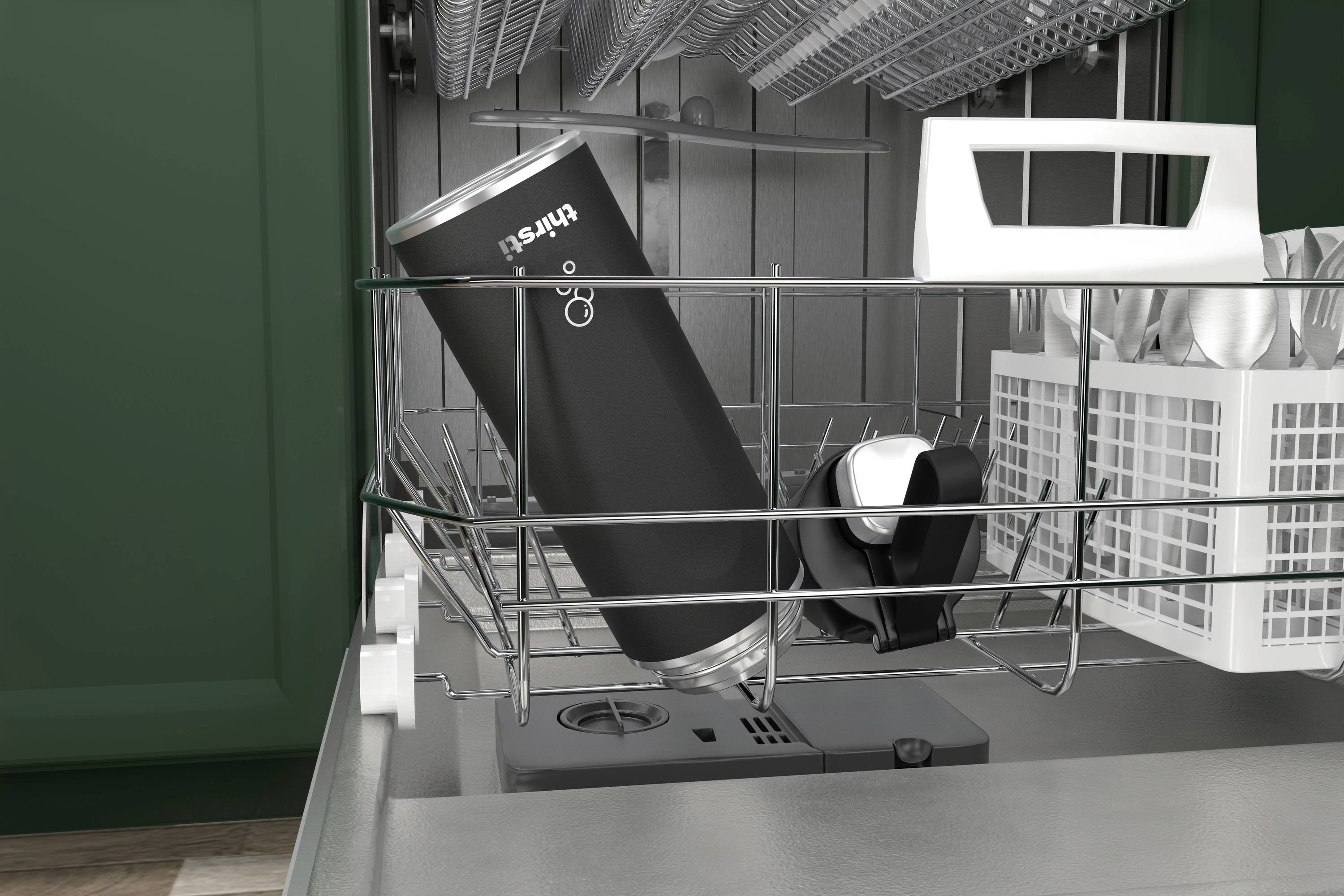 Ninja Thirsti Thermoflasche Schwarz 700ml DW2401EUUKBK