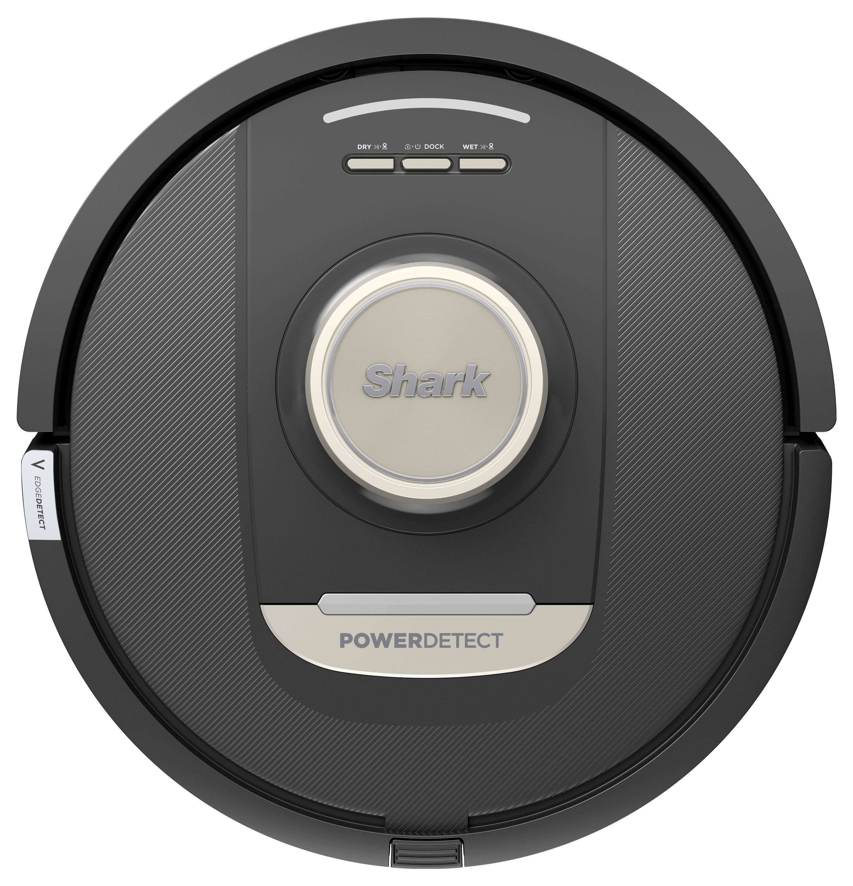 Shark PowerDetect NeverTouch Pro 2-in-1 Saug-und Wischroboter Schwarz App gesteuert, Beutellos, inkl. Akku, inkl. Ladegerät