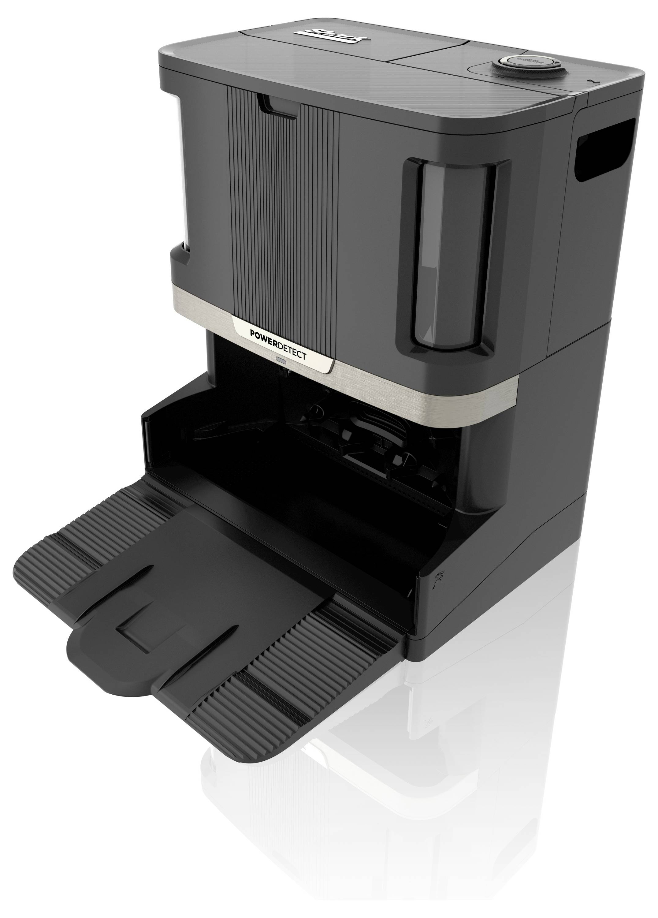 Shark PowerDetect NeverTouch Pro 2-in-1 Saug-und Wischroboter Schwarz App gesteuert, Beutellos, inkl. Akku, inkl. Ladegerät