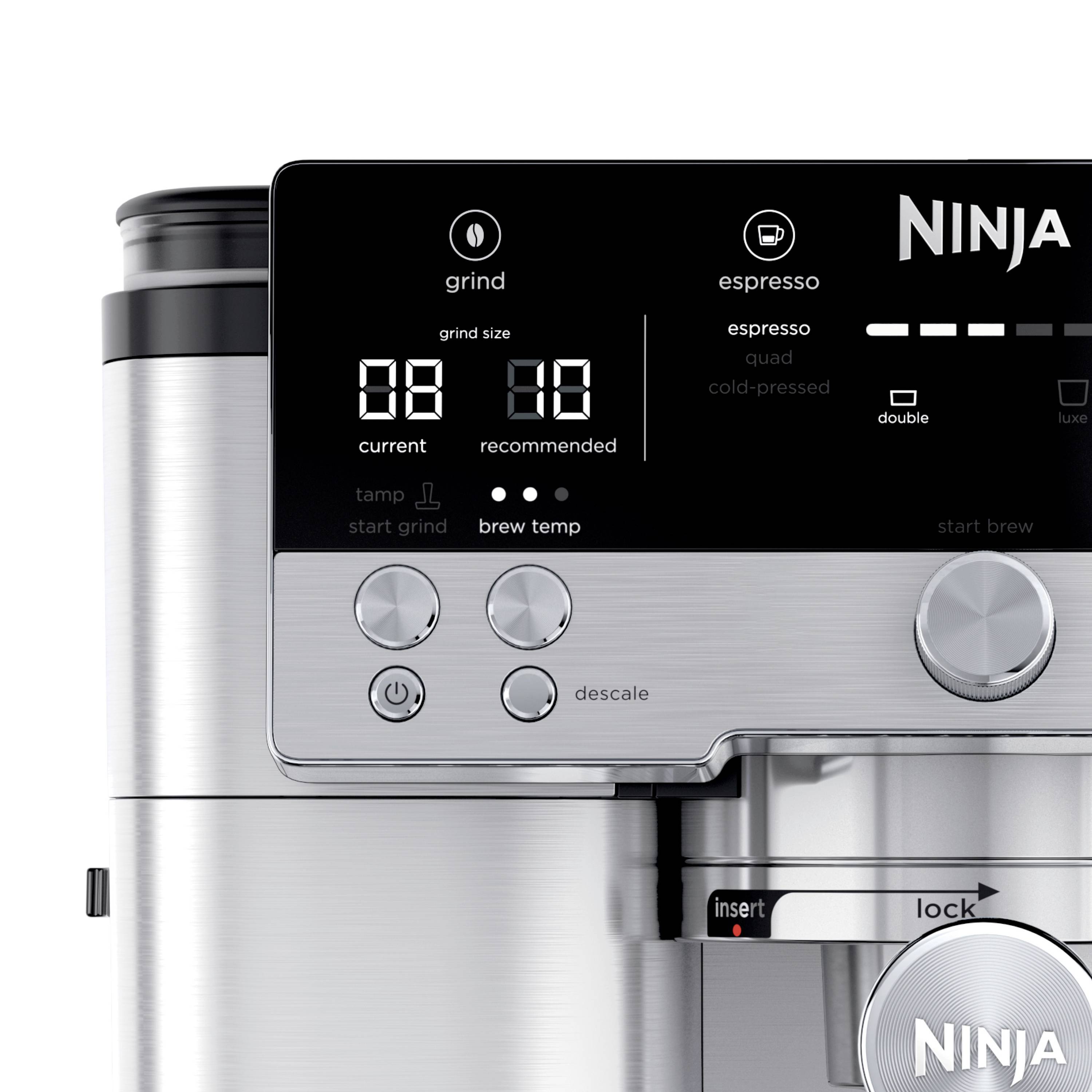 Ninja Luxe Café Premier ES601EU Kaffeevollautomat Silber, Schwarz